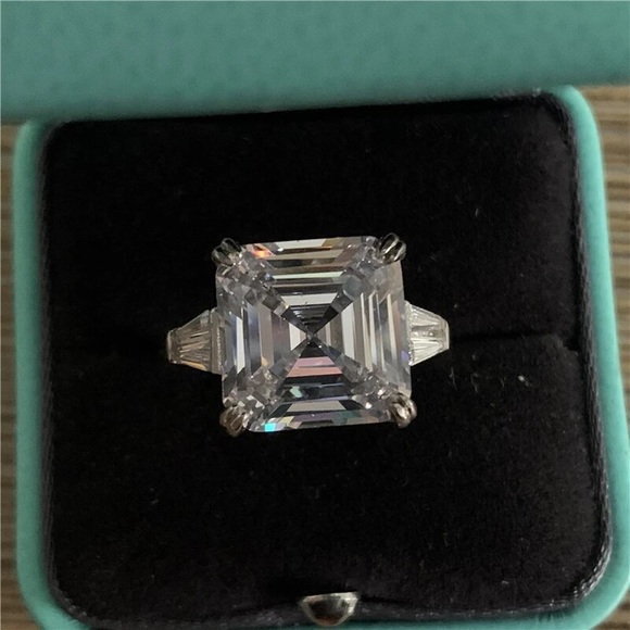 5ct Asscher Cut Ring - Picture 6 of 16